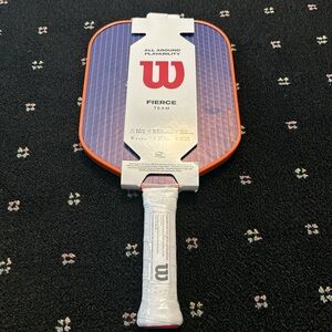Wilson Pickleball Paddle with Orange and Blue Design